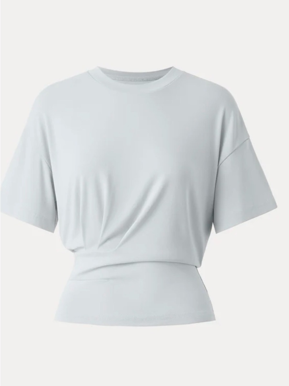 OGL Smoke Blue Crewneck Short Sleeve Tucked Tee NWT Size Small